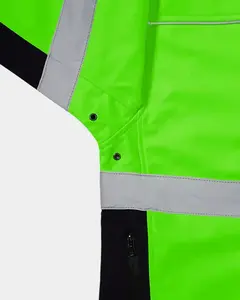 เสื้อแจ็กเก็ตผ้าแคนวาสแบบพรีเมี่ยม, เสื้อแจ็กเก็ตกันน้ำระบายอากาศได้ดีทนทานทันสมัยย้อมเรียบ - Product Image 4