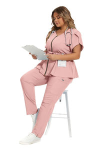 Hospital Medical Mens <b>Doctor</b> Scrub Suits Stretchy Comfortable Mens Comfortable Wear Scrubs Nursing Surgical Uniform <b>Sets</b> for Men - Product Image 3