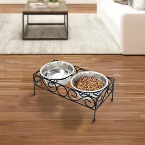 Regal Metal World's Eco-friendly Stainless Steel round Pet <b>Bowl</b> for Small Dogs & <b>Cats</b> Available in Bulk Quantity - Product Image 5