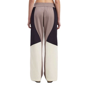 กางเกงขาบานเอวสูงสำหรับผู้หญิงทำแบรนด์น้ำหนักเบาวัสดุฟอกสี2025แบบกำหนดเองได้ - Product Image 2