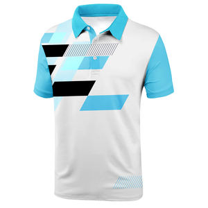 T-shirts polo surdimensionnés pour hommes Design personnalisé Vêtements de golf imprimés 100% coton à manches courtes anti-rides t-shirts polo pour hommes - Product Image 2