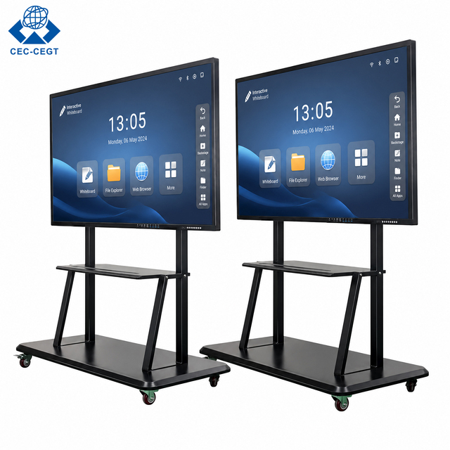 ZDHQ 86inch LED Electronic Interactive Flat Panel TV 20 Point Touch Screen Android+Windows Education Digital Whiteboard Wireless