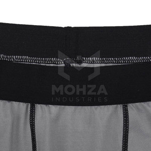 Pakistan Manufacturer Latest Design Men's Compression Shorts Elastic Waist <b>Mid</b> Rise Casual Solid Spandex Polyester - Product Image 4