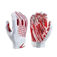 Guantes de Fútbol Americano para Niños Marca Handlady, Venta al Por Mayor, Cuero Sintético Dorado con Revestimiento de Silicona, Gran Agarre, Antideslizantes