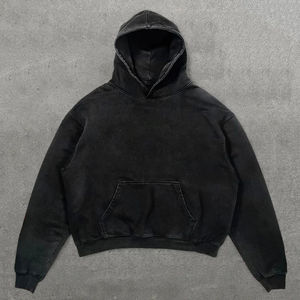 Sudaderas con Capucha Personalizadas con Tu Diseño, Estilo Vintage, Tejido Grueso de 300g, Lavado Ácido, Tinte Sencillo, Logotipo Frontal, Ecológicas, ODM - Product Image 1