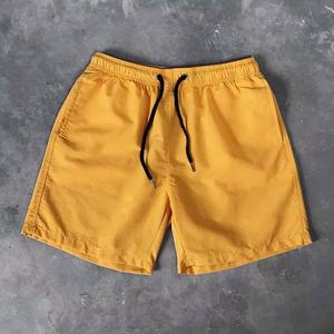 Shorts en toile décontractés pour hommes, taille mi-haute, motif uni, vêtements de sport d'été, séchage rapide, haute qualité, service OEM - Product Image 2