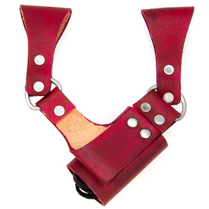 Haute qualité en cuir de vache véritable droitier Renaissance épée grenouille rouge épée médiévale grenouille épée étui en cuir artisanat - Product Image 4