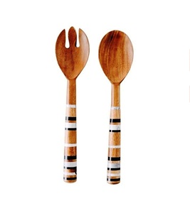 Nouvel ensemble d'ustensiles à salade écologiques, compatibles lave-vaisselle, pour la cuisine domestique, fabriqué en Inde - Product Image 3