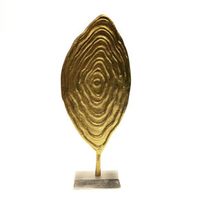 Ailes d'ange dorées, statue décorative d'ailes d'ange sur socle en marbre, décoration d'intérieur, ornement d'accent - Product Image 5