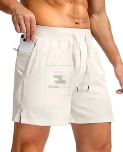 Pantalones cortos deportivos atléticos personalizados 100% pantalones cortos de poliéster para gimnasio - Product Image 4