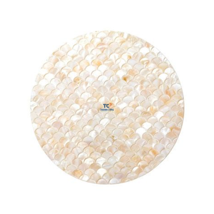 Nouveautés Sets de table décoratifs ronds en bambou peints à la main de haute qualité pour la vente en gros - Product Image 1