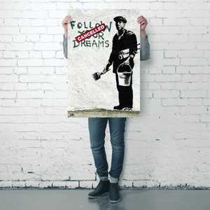 Póster de Banksy: Sigue tus sueños para decoración de pared - Product Image 3