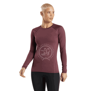 Mujeres gimnasio Fitness Yoga Camisas manga larga Mujer Deporte compresión transpirable Tops Fitness entrenamiento ropa manga larga Camiseta - Product Image 1
