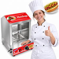 Armoire chauffante commerciale 27L pour hot-dogs, 500W, 110V/220V, en acier inoxydable, pour snack-bars et restaurants - Vente en gros usine