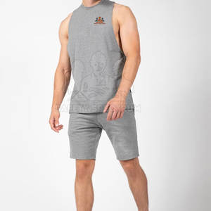 Camiseta sin Mangas de Punto Casual para Hombre, de Primera Calidad, 100% Algodón, Transpirable, de Secado Rápido, Ecológica, Ajuste Holgado, para Gimnasio y Fitness - Product Image 1