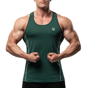 Mens Tank Top Custom Fitness Shirt Gym Exercise <b>Muscle</b> <b>Vest</b> Lightweight Breathable Fabric OEM ODM Personalized Logo - Product Image 1