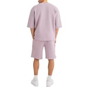 Nouvelle Collection : Ensemble Homme Oversize Streetwear Col Rond en Coton Respirant – Coupe Épaules Tombantes - Product Image 3