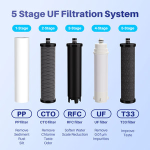 5 Fase Water Filtratie Systeem Muur Gemonteerde Waterzuiveraar Desktop Roestvrij Staal Uf Water Filter Voor Thuis