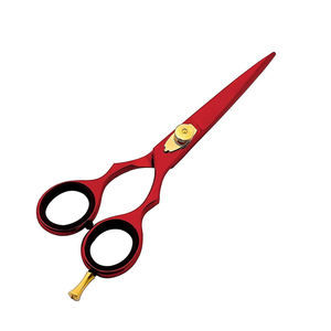 Tijeras de Peluquería de Color Rojo, Acero Inoxidable, Hojas Afiladas, Tijeras para Cortar el Cabello para Uso en Casa y en Salón - Product Image 2