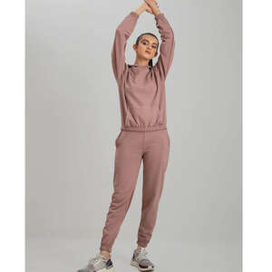 Conjuntos Deportivos de Dos Piezas para Mujer al por Mayor, Pantalones Deportivos Transpirables con Capucha y Sudadera con Estampado, Invierno, 100% Nailon, Hecho en Pakistán - Product Image 4