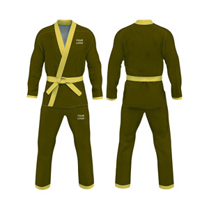 2026เรียบๆ Jiu Jitsu สีขาว gi/bjjj/bjj GI สีน้ำเงินสำหรับผู้ชายเครื่องแบบบราซิล - Product Image 4