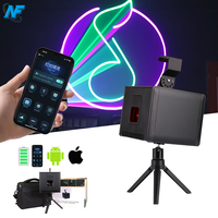Proyector de Luz Láser 3D de 5W con Control por Aplicación iOS, Bluetooth, Múltiples Patrones de Animación, Luces de Escenario para DJ, Fiestas, Discotecas
