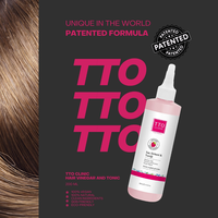 Tónico Capilar con Vinagre de Romero TTO Clinic 200ml, Extracto de Frambuesa, Nutritivo, Repara el Cabello, Cuidado del Cuero Cabelludo, Hidratante