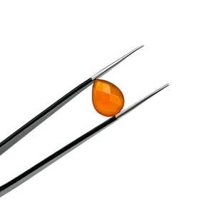 Increíble cornalina facetada forma de pera calidad 9x12mm lágrima Briolette cuentas pares combinados para la fabricación de joyas - Product Image 2