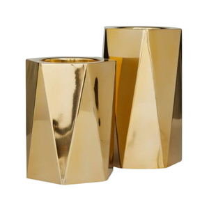 Pots de fleurs faits à la main pour hôtels et restaurants Décor attrayant pour la maison et vase à fleurs intérieur fini or - Product Image 3