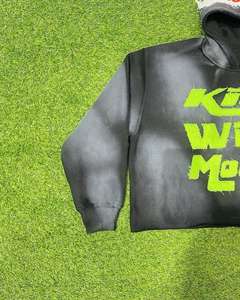 Sudaderas con Capucha para Hombre, Estilo Desgastado, con Estampado, 100% Algodón, Felpa Francesa, Cómodas, Talla Grande, con Parches - Product Image 5