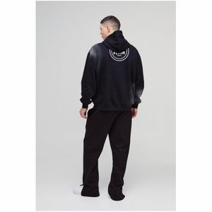 เสื้อฮู้ดสวมหัวผ้าคอตตอนออร์แกนิกสำหรับผู้ชาย100% มีฮู้ดผ้าหนาทรงโอเวอร์ไซส์ - Product Image 3