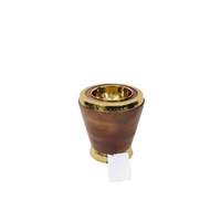 Brûleur d'encens indien écologique en bois de santal plaqué or, distributeur de Bakhoor religieux durable et très tendance 2026