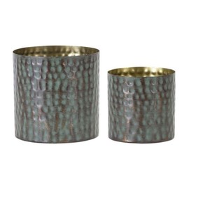 Brushed Gold Plated Finish Premium Quality Candle <b>Jar</b> Home Decor Table Top Custom with Logo - Product Image 2