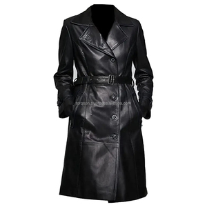 Manteau trench en cuir de mouton pour homme, avec capuche, fabrication OEM, fournisseur en gros, sur mesure, manteau d'hiver respirant, séchage rapide, coton - Product Image 6