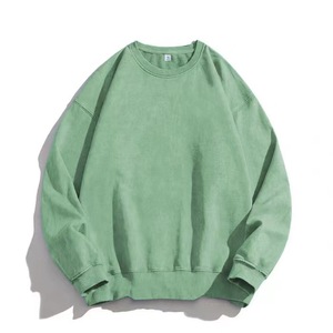 Unisex Heavyweight Oversized Hoodie Casual High Quality Cotton Vintage Wash Fleece Solid Pattern Hooded Collar Streetwear Style - Product Image 5