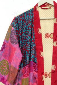 Mujer Kimono Robe Bata de seda Boho Seda Poliéster Albornoz para mujer - Product Image 2