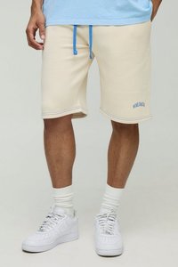 Pantalones cortos de longitud larga con punto de contraste Mundial de ajuste relajado con logotipo personalizado para hombre último estilo informal precio de fábrica al por mayor - Product Image 3