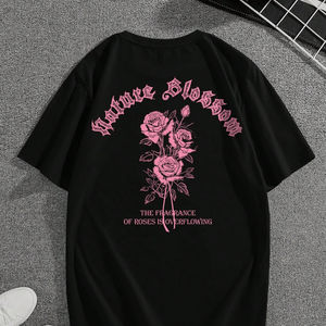 เสื้อยืดคอวีแขนสั้นทรงปกติสำหรับผู้ชาย ผ้าฝ้ายออร์แกนิคคุณภาพสูง 100% ขายส่ง เป็นมิตรกับสิ่งแวดล้อม - Product Image 1