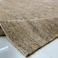 100% fibre naturelle tissu laine Jute mélange fabricant indien usine rustique à la main tissé à la main chanvre Sisal Jute tapis tapis tapis