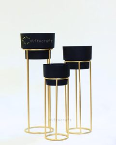 Soporte moderno de maceta de metal de hierro para jardín interior y exterior, maceta elegante para decoración del hogar - Product Image 3