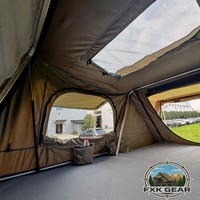 Tente de toit Great Dane entièrement automatique pour l'été, glamping, coque rigide, pour pick-up et SUV, installation rapide, étanche, pour les voyages en plein air