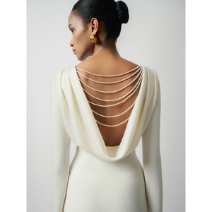 ชุดไข่มุกสีขาวลายสวารอฟสกี้สำหรับผู้หญิงชุดไข่มุกขาวคริสตัลสีขาวขนาด4มม. สำหรับสตรีสีขาว - Product Image 1