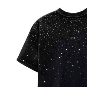เสื้อยืดผู้ชายคุณภาพสูงผลิตจากปากีสถานออกแบบได้ตามที่ต้องการแห้งเร็วระบายอากาศผ้าแคนวาสสีดำราคาถูก10ชิ้น - Product Image 2