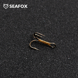Anzuelos de Pesca con Mosca de Acero al Carbono Vmc, Vástago Corto, Triple Punta, <span class=keywords><strong>3x</strong></span>, con Triples Barbas, para Pesca en Río y Lago, Tipo Jigging, Individual y Tipo Gusano - Product Image 3