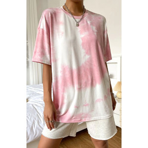 T-shirt pour femmes 100% polyester respirant, léger, manches courtes, col rond, logo personnalisé, tee-shirt élégant décontracté pour filles, idéal pour l'été - Product Image 1