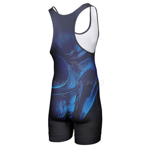 Nouveauté : Singlet de lutte personnalisé avec logo, haute qualité, respirant, en Spandex/Polyester, séchage rapide, léger, KANEKA SPORTS - Product Image 2