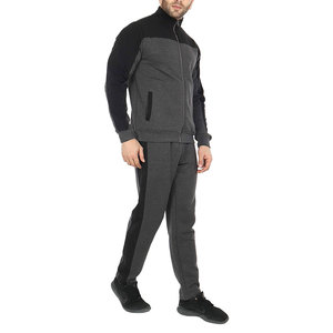 Survêtement uni 100% coton pour homme, survêtement de Jogging bon marché, coupe Slim, fermeture éclair, Offre Spéciale - Product Image 5