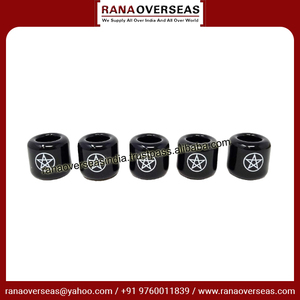 Campana de Cerámica con Patrón de Pentagrama Hecha a Mano, Ecológica, para Rituales, Hechizos, Decoración Navideña, Blanca y Negra, Pequeña, Superventas - Product Image 3