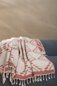 Serviette de plage et couverture XL en coton biologique turc 100% jacquard, lavable en machine, super douce, ultra absorbante - Product Image 2