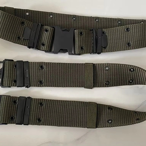 สายรัดเว็บสีเขียวคุณภาพสูง สายรัด PP สำหรับงานหนัก พร้อมรูร้อยเชือกและหัวเข็มขัดปลดเร็ว ขนาดกลาง - Product Image 1